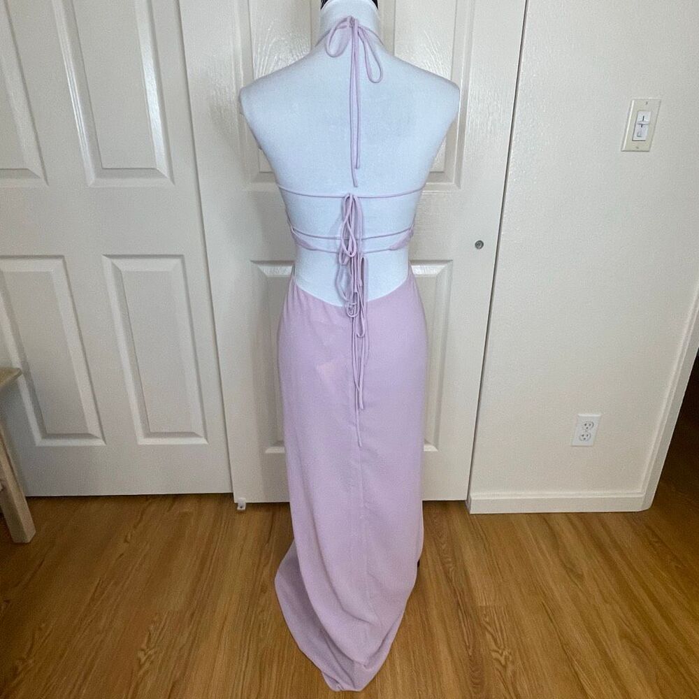 Peppermayo Tyra Ruched Maxi Dress Lavender Size 4 - Picture 6 of 10